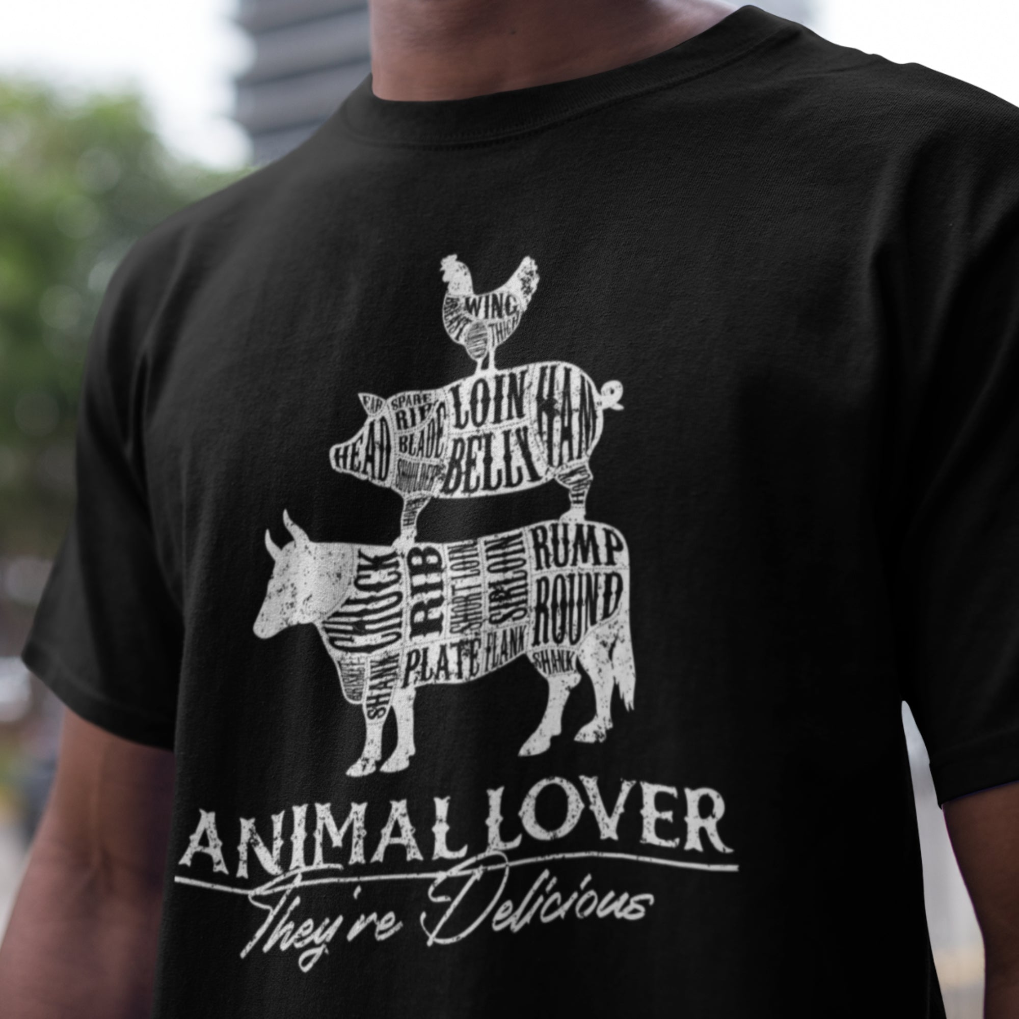Animal Lover, They're Delicious T-shirt