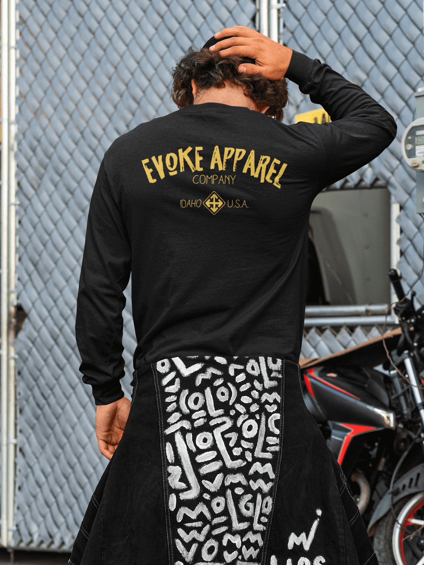 Evoke Apparel Long Sleeve Logo Unisex Tee | Evoke Apparel