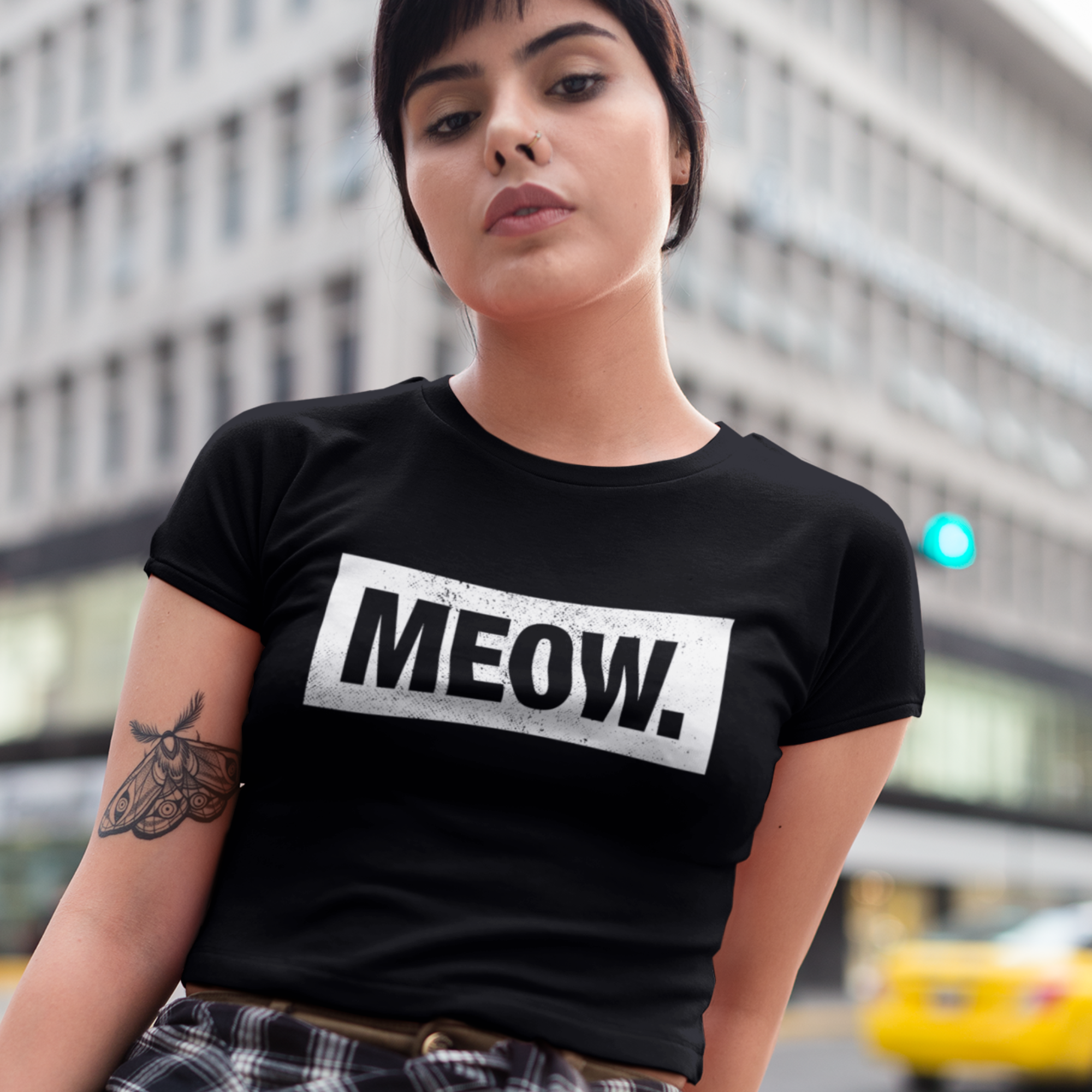 Meow Crop Top Tee | Evoke Apparel