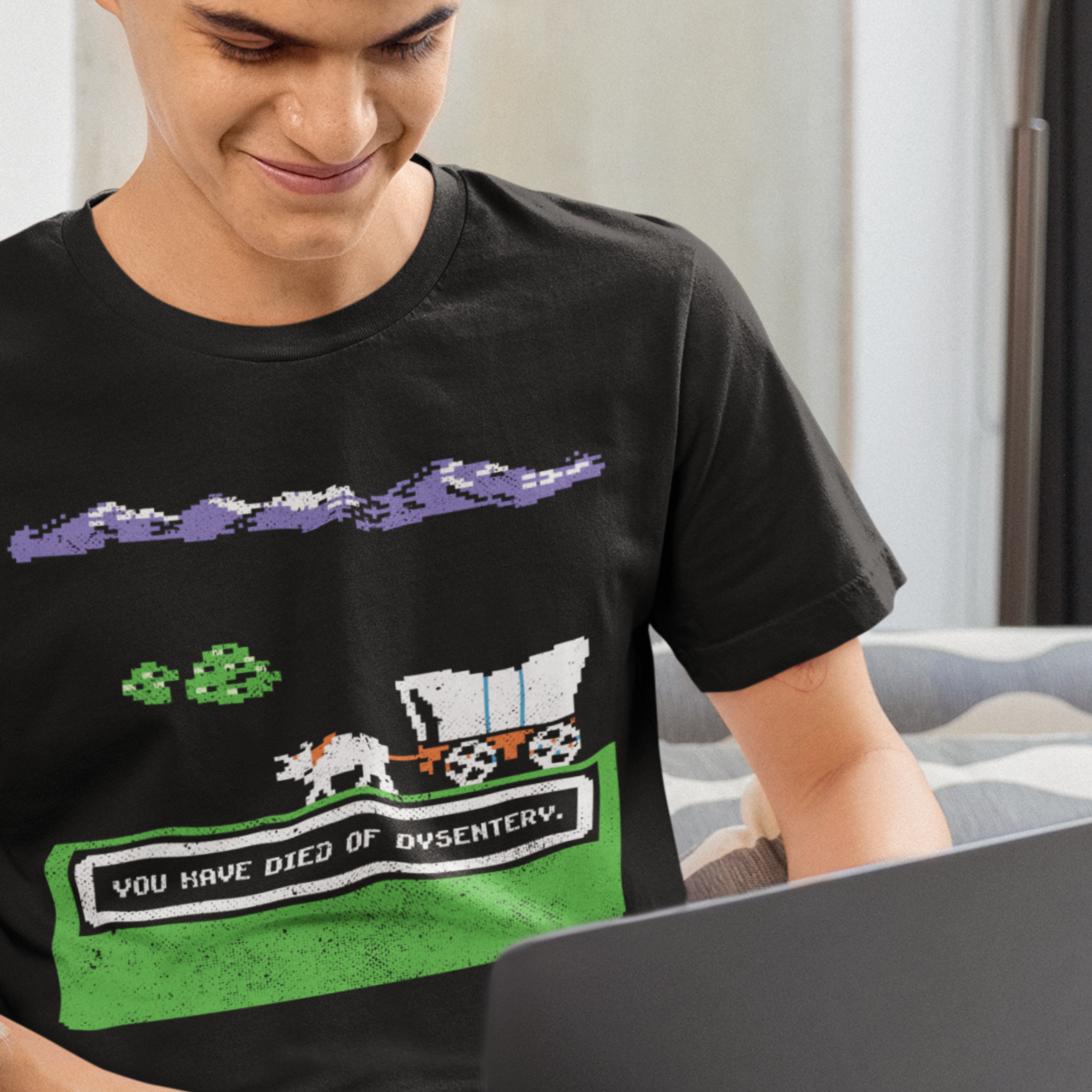 80's Oregon Trail Video Game Tee | Evoke Apparel