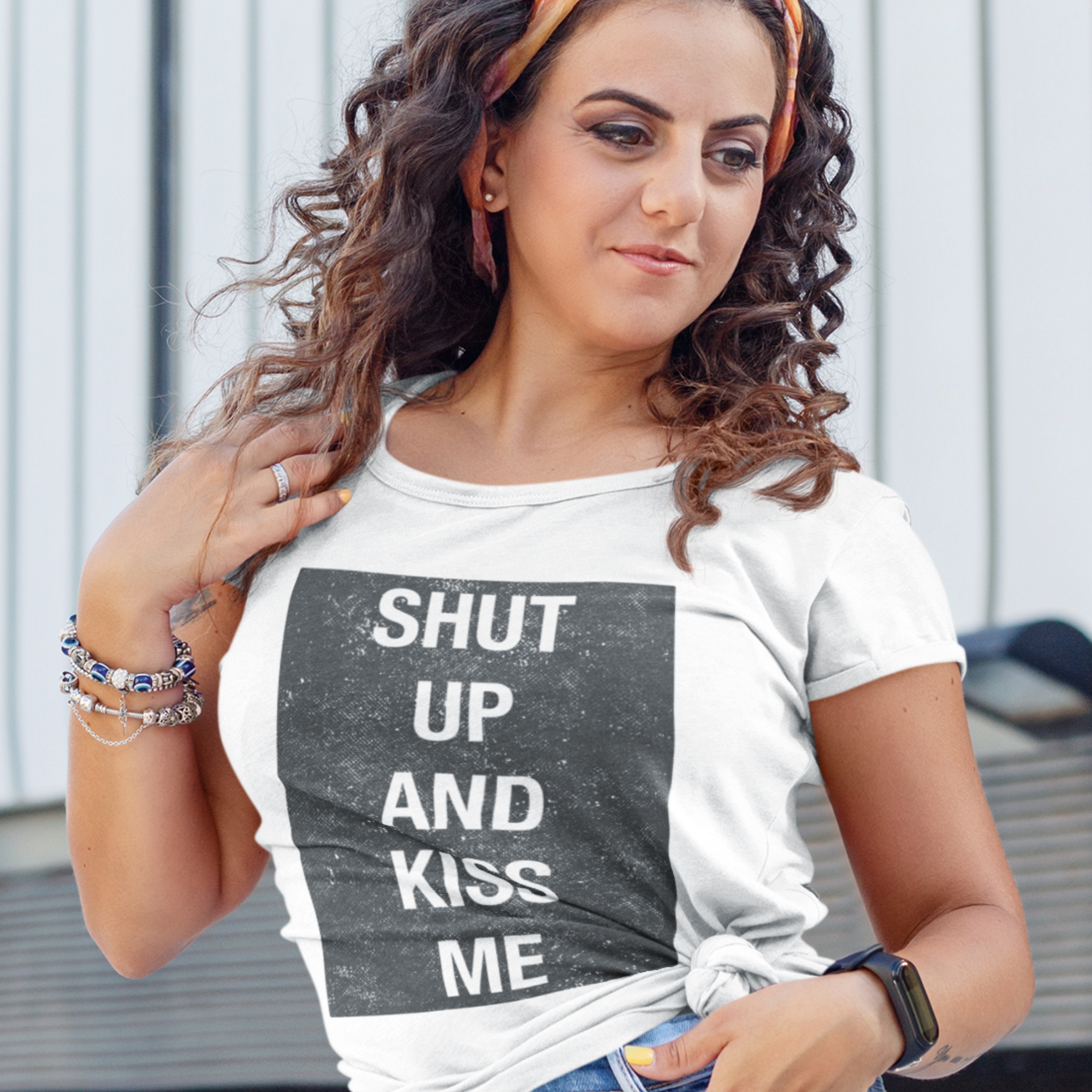 Shut Up and Kiss Me Tee | Evoke Apparel