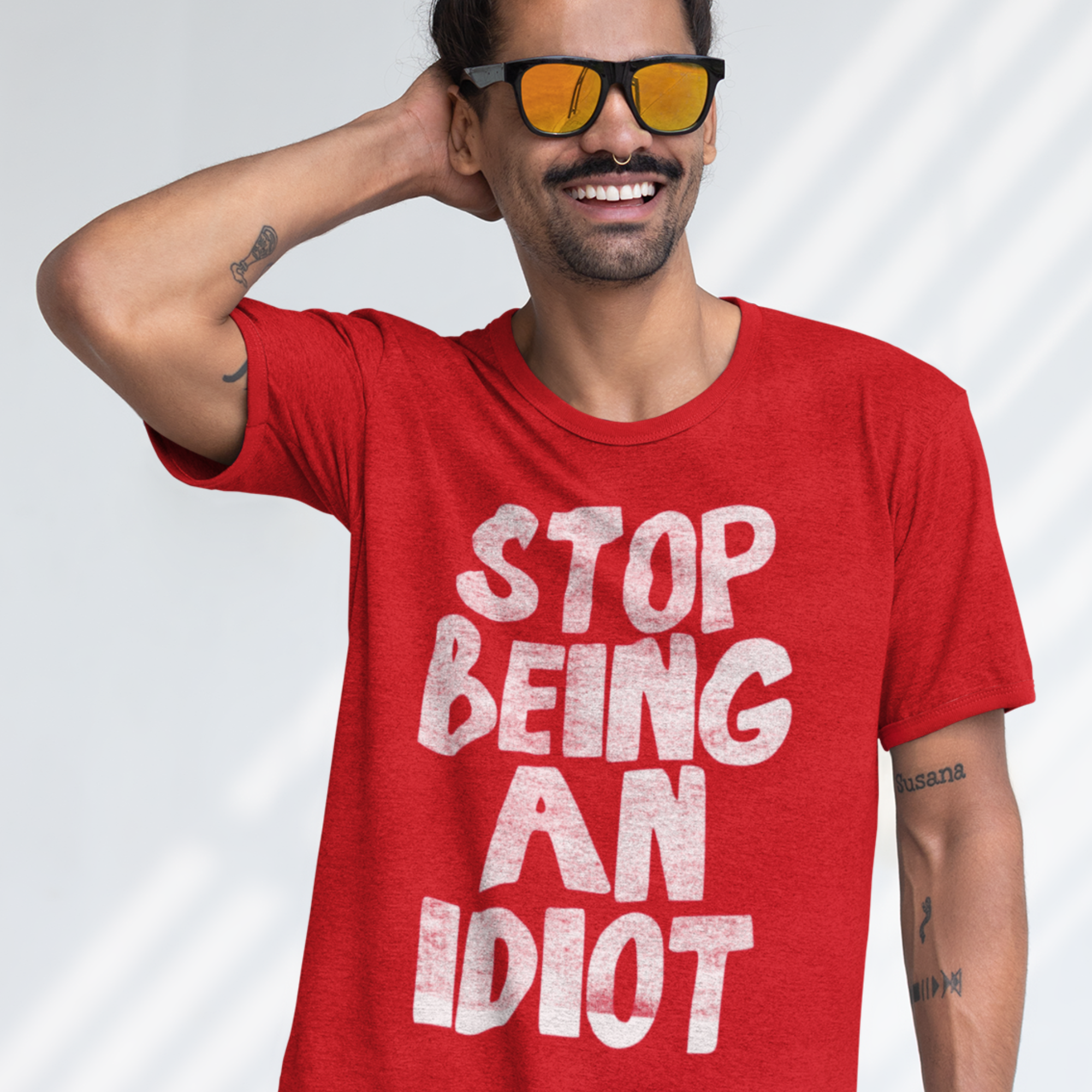 Stop Being an Idiot - Funny Tee | Evoke Apparel