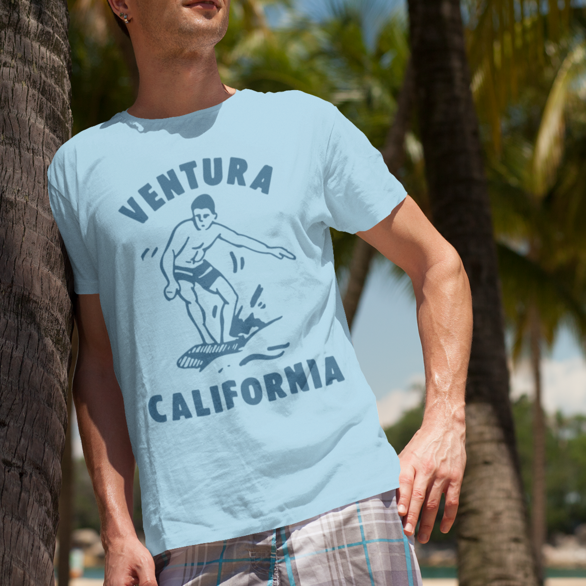 Surf Ventura California Retro Tee | Evoke Apparel