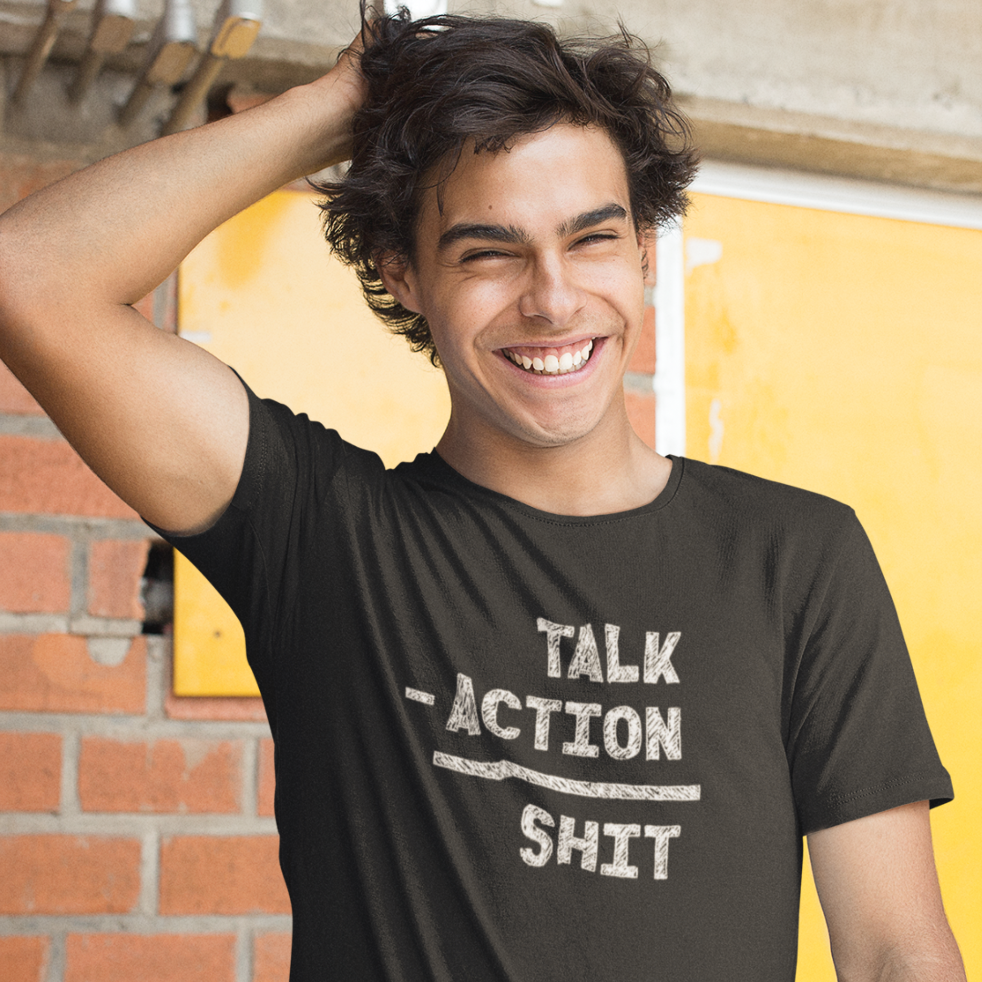 Talk Minus Action Equals Shit Tee | Evoke Apparel