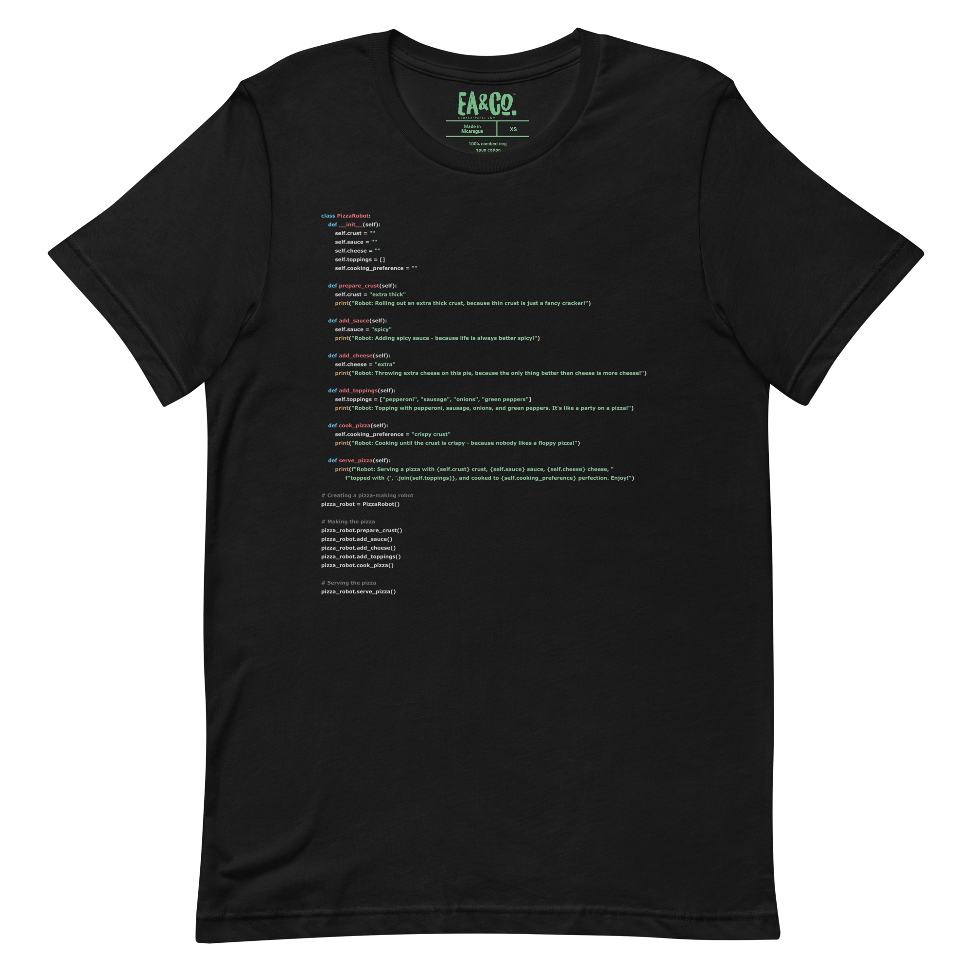 Code and Pizza Tee