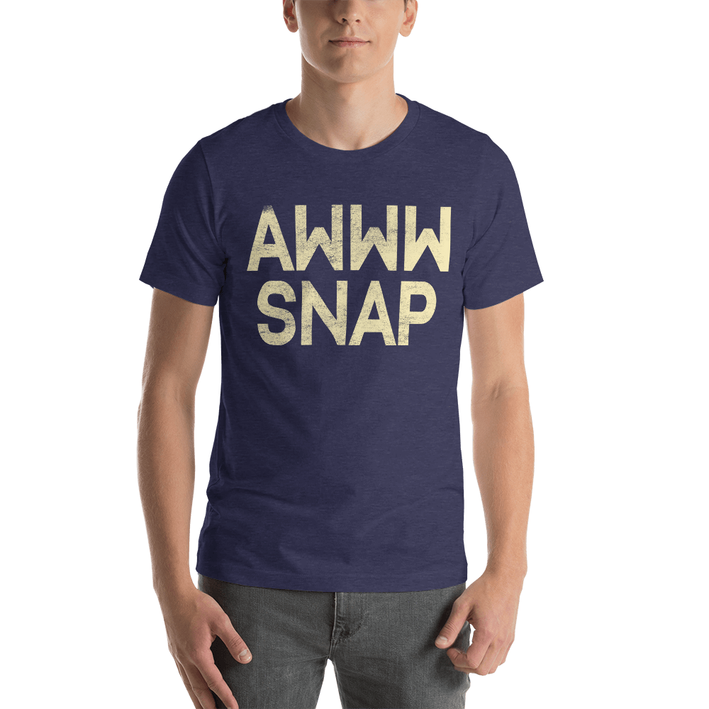 AWWW SNAP Retro Style Tee | Evoke Apparel