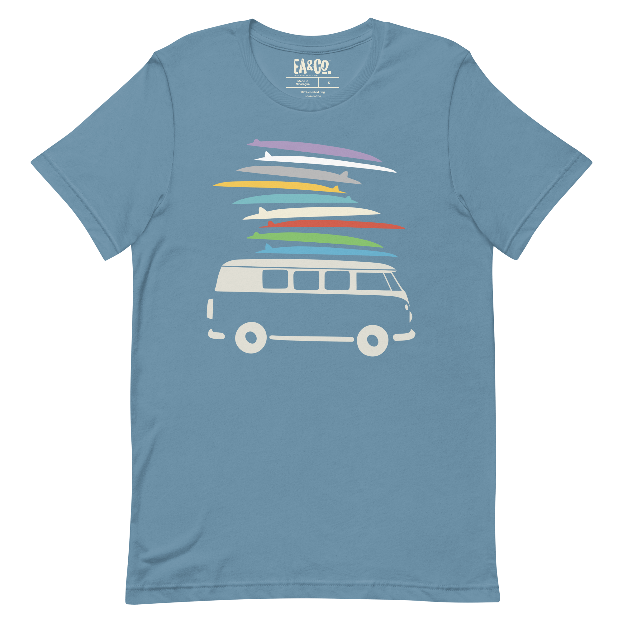 Bus and Boards Surf - Retro Style Tee | Evoke Apparel