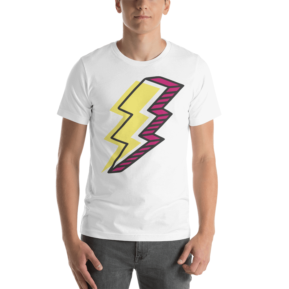 80's Lighting Bolt Retro T-shirt