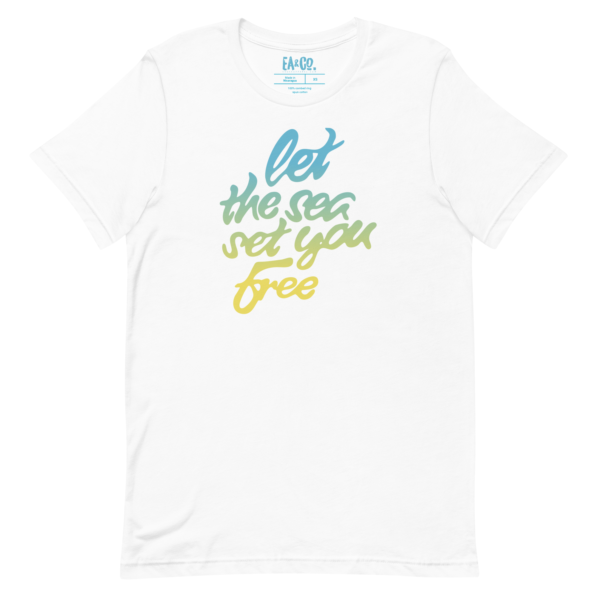 Let the Sea Set You Free T-shirt | Graphic tee by Evoke Apparel