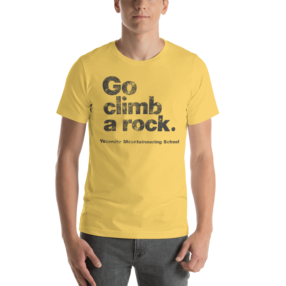 Go Climb a Rock Tee - Climbing Graphic T-shirt | Evoke Apparel - front
