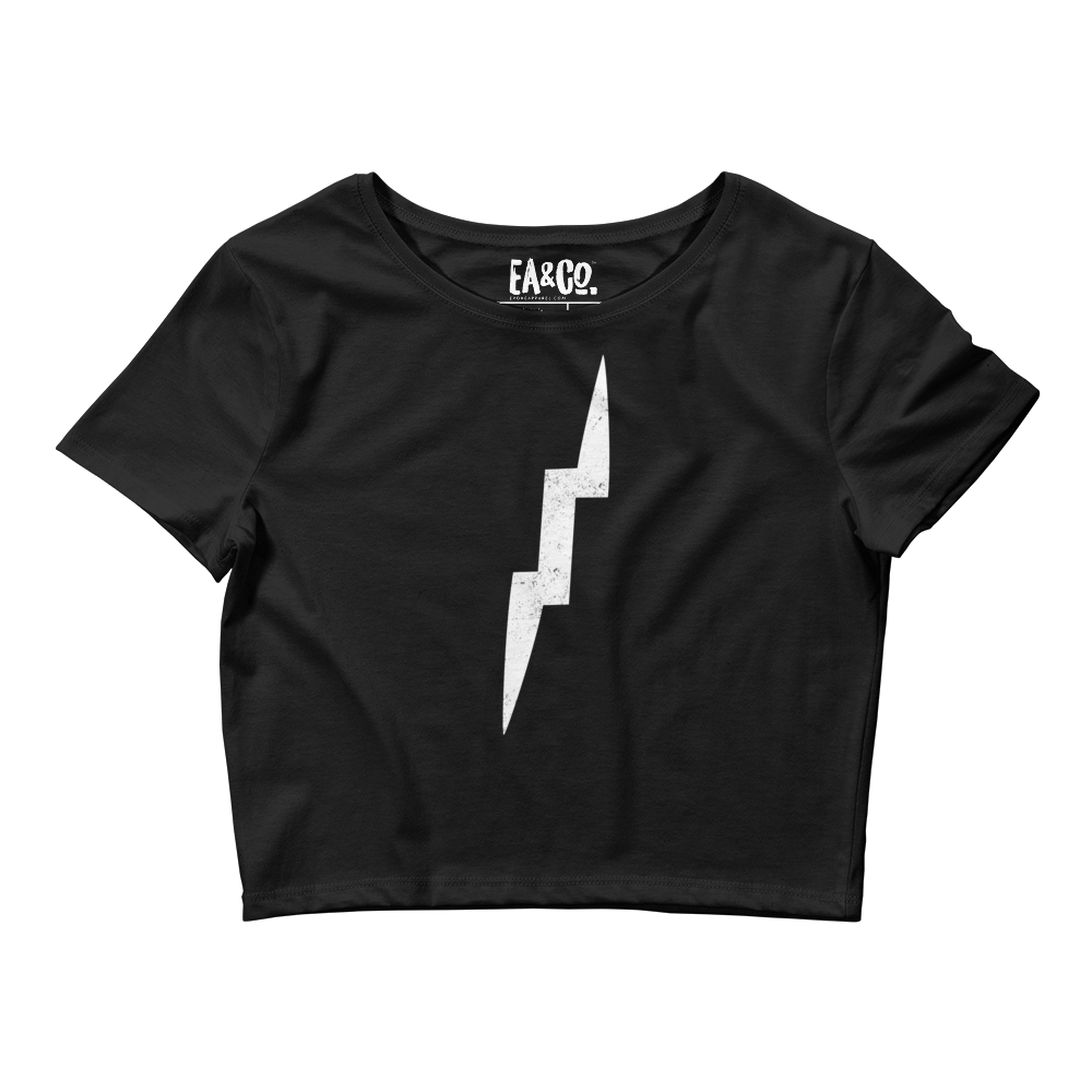 Lighting Bolt Women’s Crop Tee