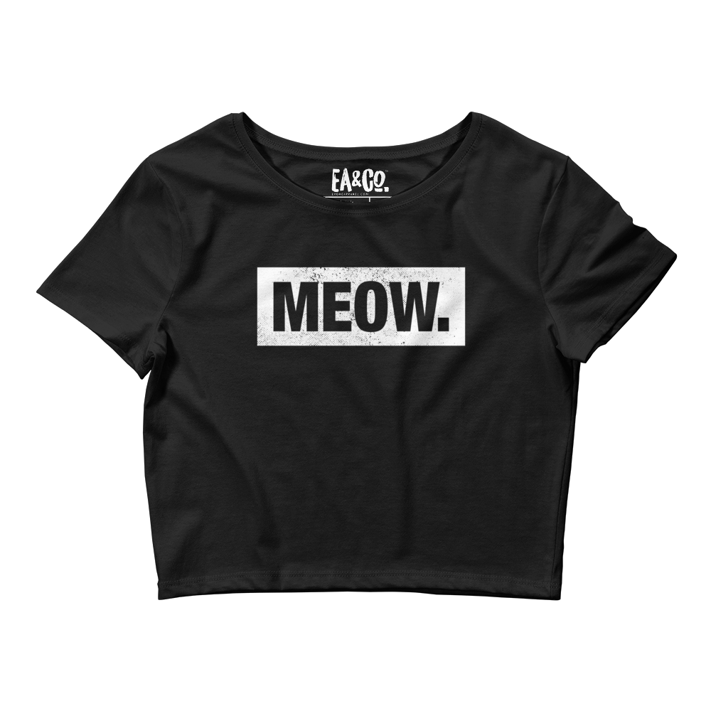 Meow Women’s Crop Tee