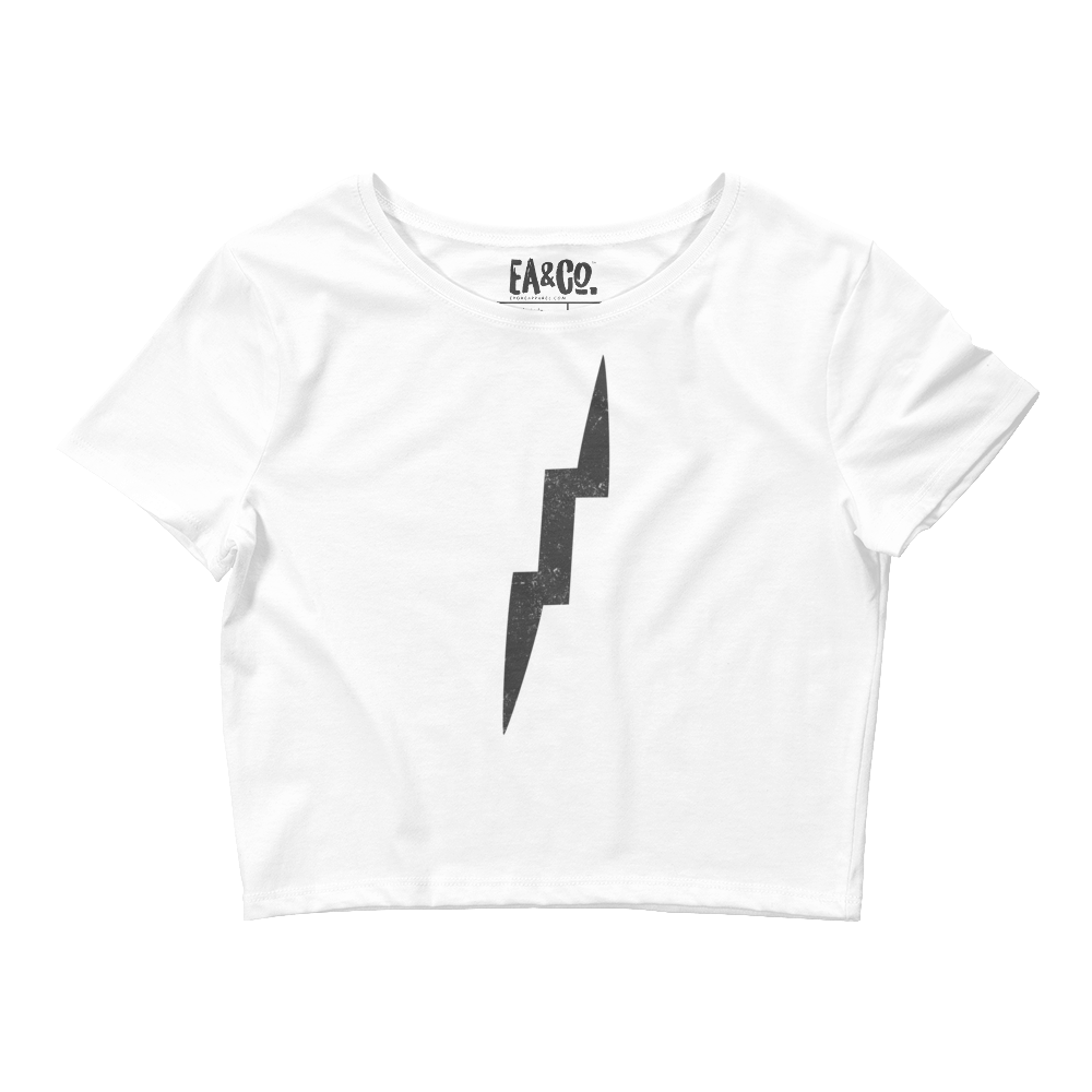 Lighting Bolt Women’s Crop T-shirt