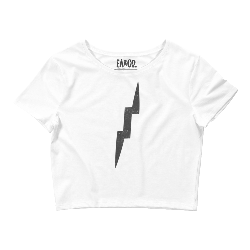 Lighting Bolt Women’s Crop Tee